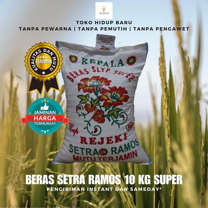 Riso- Beras Setra Ramos Super 10 Kg Cap Kembang