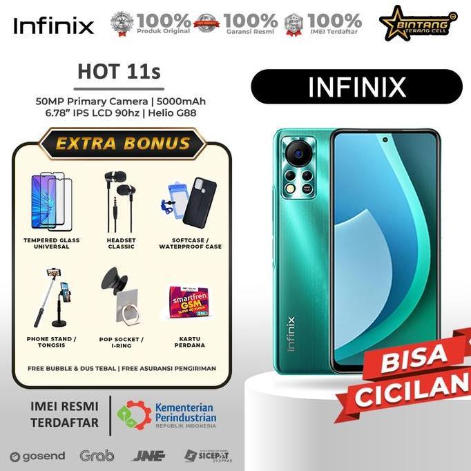 Comunicazione- Infinix Hot 11S Nfc Ram 6/128 Ram 4/64 Garansi Resmi