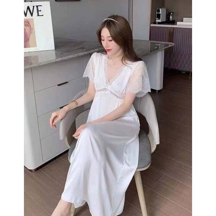 GARANSI Daster lingerie Sexy Dress Sabrina Satin baju tidur sexy lingerie wanita / Baju tidur linger