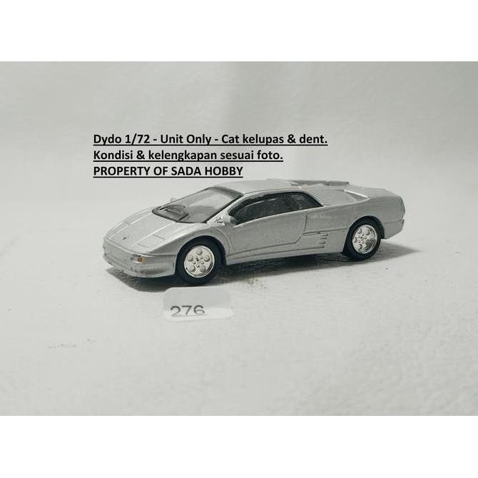 DYDO 1/72 DIECAST LAMBOGHINI DIABLO SILVER UNIT ONLY CADATOYS