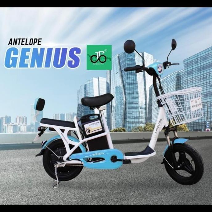 Terlaris Sepeda Motor Listrik Antelope Type Genius (4 Baterai) (Free Ongkir)