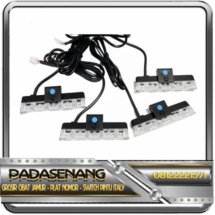 rahmutomo / Lampu LED Strobo Grill/Lampu LED Strobo Set/LED Strobo 4 Titik++++.... Diskon