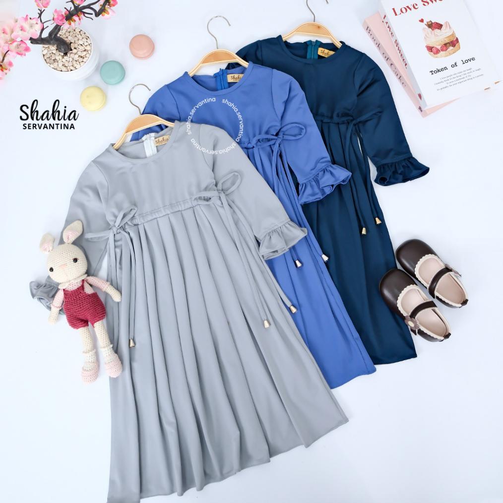 Promo Shahia Servantina - [Satu Set Jilbab] Zivana Set Dress Gamis Anak Perempuan
