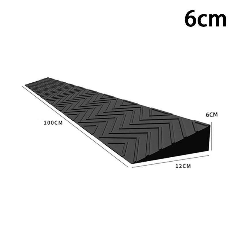 Papan Tanjakan Karet Sepeda Motor / Pijakan Motor Wheelchair Rubber Ramp Ramp Dari Curb Ramp / Tanja