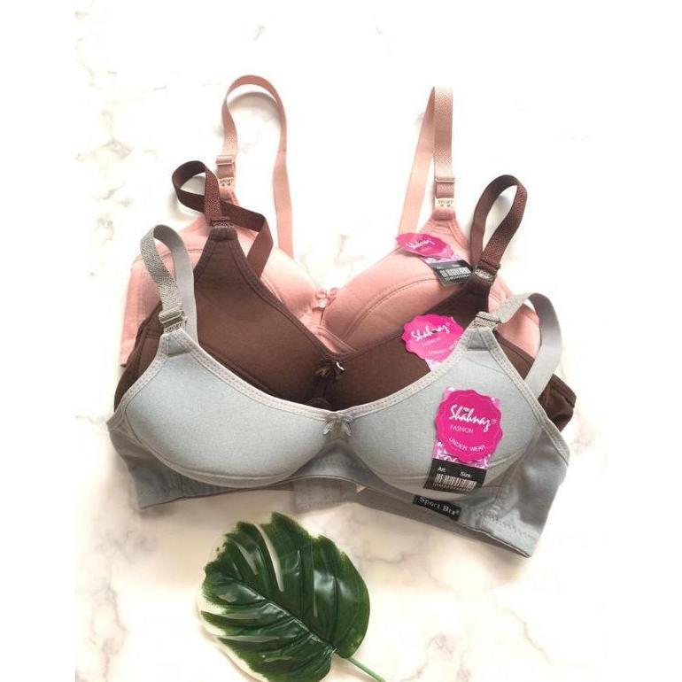 Murah Shahnaz | Sport Bra Shahnaz Kait 2 | Busa Tipis | Non Kawat