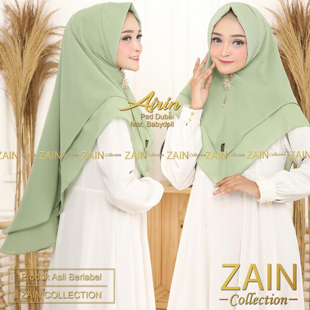 Zain Collection Hijab Instan Airun Jilbab Bergo 2 Layer Ceruti Baby Doll Premium