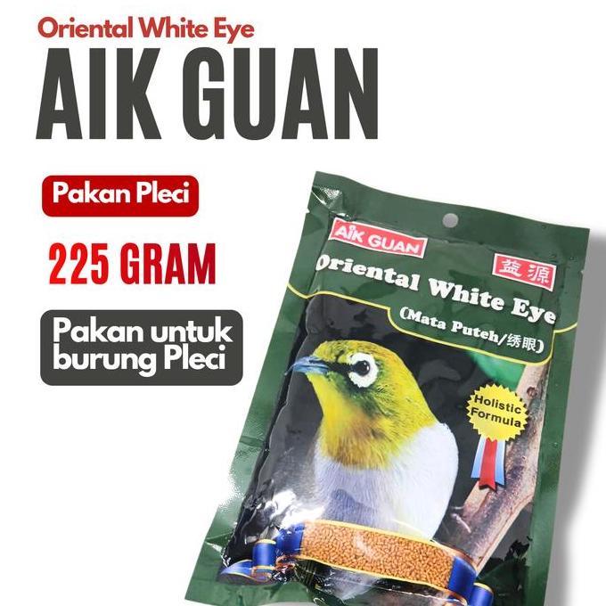Aik Guan Pakan Pleci Oriental White Eye Pakan Burung Pleci Premium Quality Pleci Gacor Sehat Origina