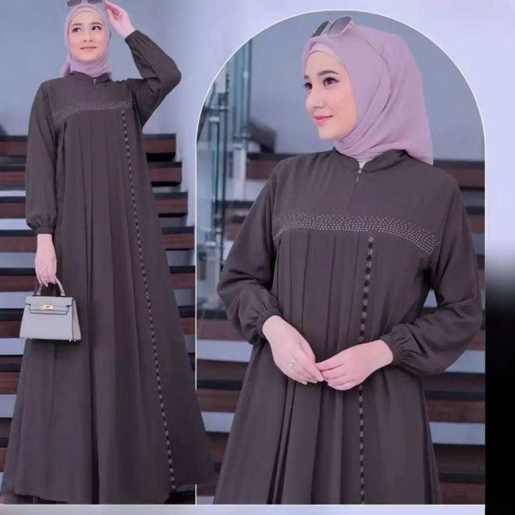 PREMIUM GAMIS BABYDOLL ALMAHYRA DRESS BAHAN CRINKLE/GAMIS AZIZAH MEWAH TERBARU TERMURAH/AZZAHRA DRES