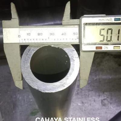 pipa aluminium od 50mm tebal 8mm