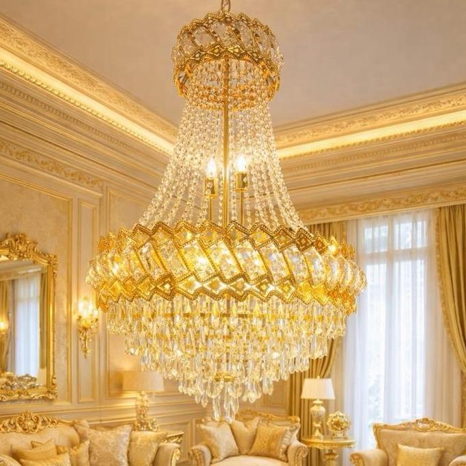 Terlaris Lampu Gantung Kristal 5017  Uk 40Cm Dan 60Cm Dengan Desain Elegan Dan Kilauan Mewah Untuk D
