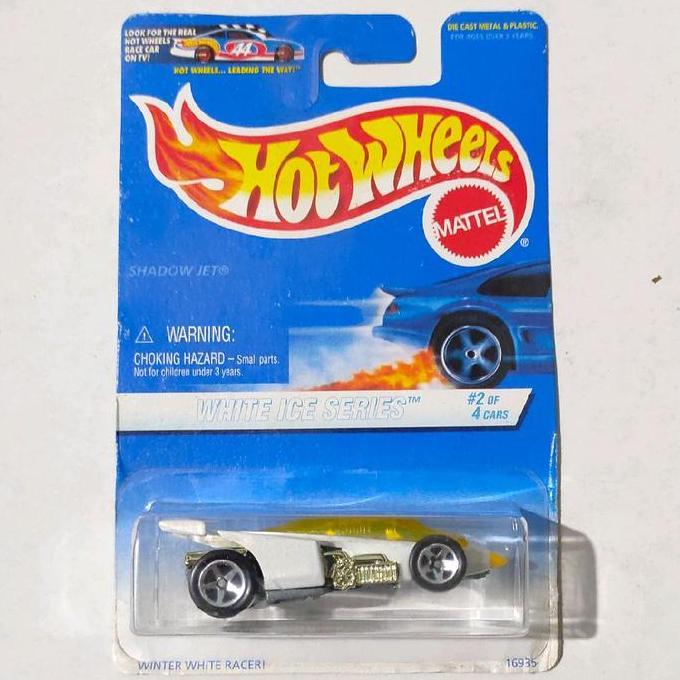 HOTWHEELS HOT WHEELS SHADOW JET PUTIH 1997 WHITE ICE SERIES BASE BESI RARE FUN99