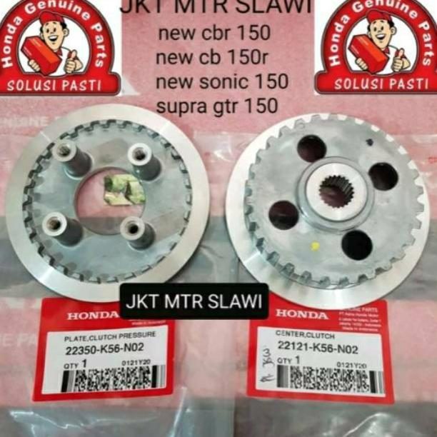 22350-K56-N02 DAN 22121-K56-N02 CENTER CLUTCH PLATE CLUTCH RUMAH KOPLING LAWAN KAKI NEW CB 150 NEW C