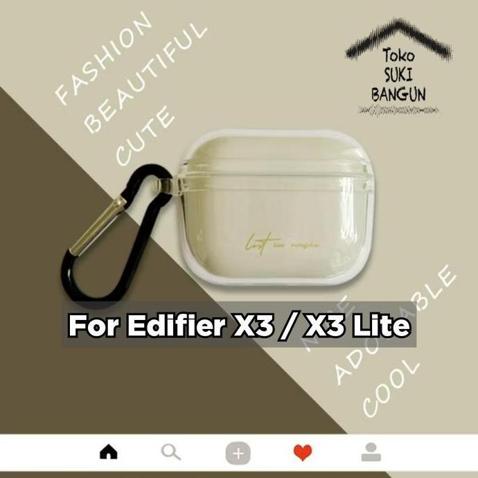 Case untuk Edifier X3 / X3 Lite Rubber CLEAR Transparent Silicone Cover Casing Pouch Protector