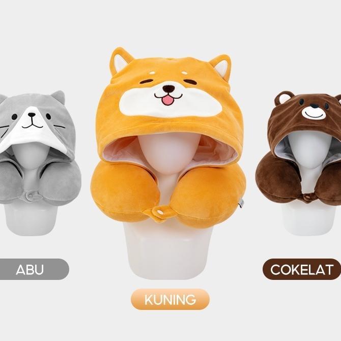 Kkv - Alba Sol Hooded Neck Pillow Bantal Leher