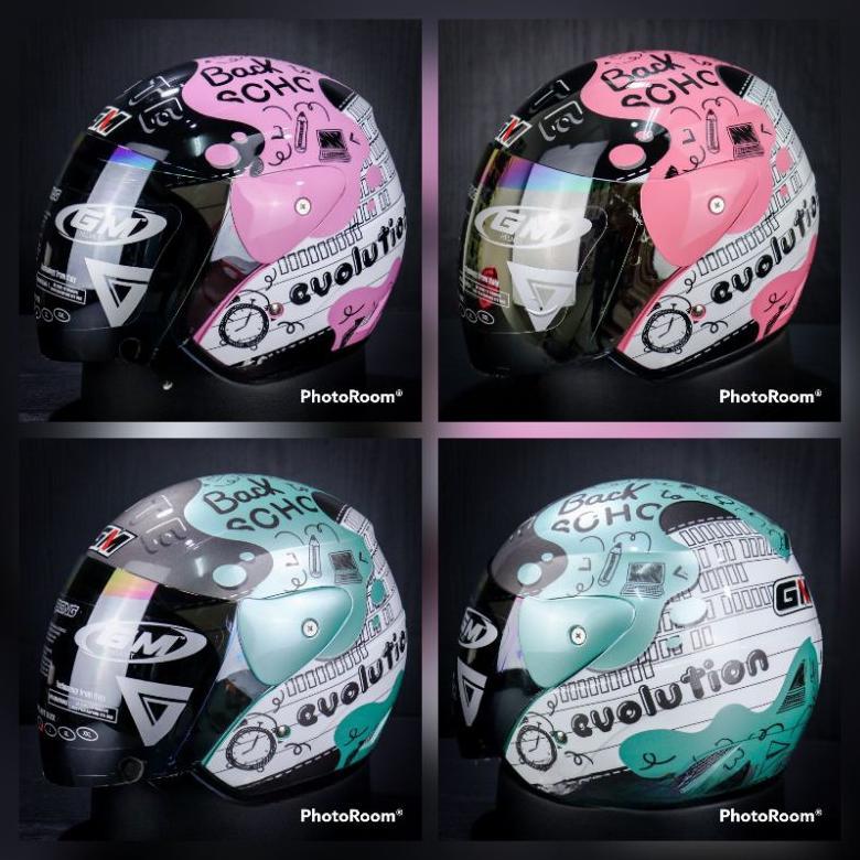 NEW Helm GM EVO Motif Note [terbaik][terlaris]