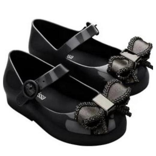 Mini Melissa Sweet love IV Bb Black / Sepatu Sandal Jelly Anak Perempuan