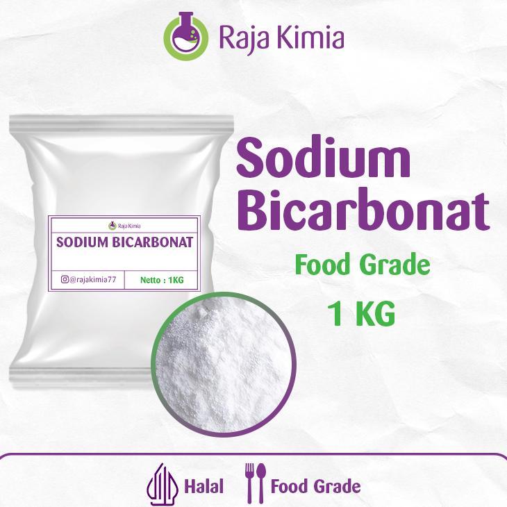 SODIUM BICARBONAT/NATRIUM BICARBONAT/BAKING SODA/ SODA KUE - HALAL - FOOD GRADE - 1 KG EX. NOVABAY
