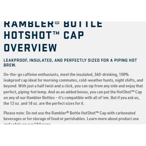 Yeti Rambler Bottle Hotshot Cap - Original