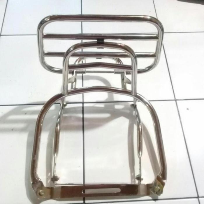 Backrack Vespa Px Excel Exlusive Ps Dll/ Back Rak Aksesoris Vespa Original Dan Terpercaya
