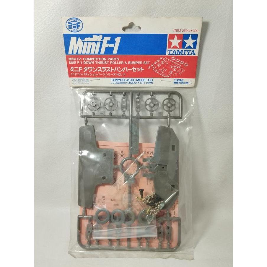 TAMIYA MINI F1 DOWN THRUST ROLLER & BUMPER SET KOMPETISI 25014 ORIGINAL DENGAN KARDUS DAN PACKING GR