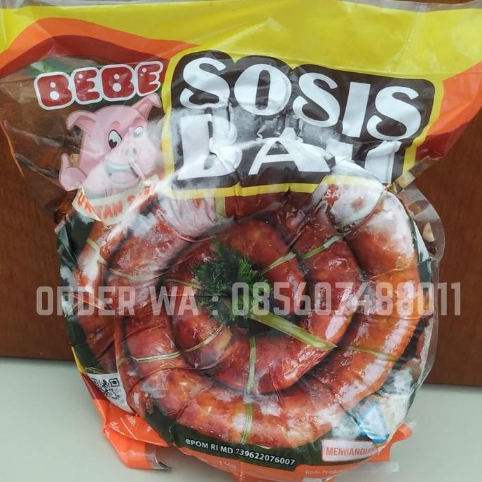 BEBE Sosis Babi Urutan Bali by AROMA 1000gr 1kg Pork Balinese Sausage