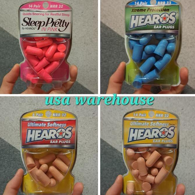 (PROMO) HEAROS EAR PLUGS XTREME PROTECTION SLEEP PRETTY NRR 32 NRR 33