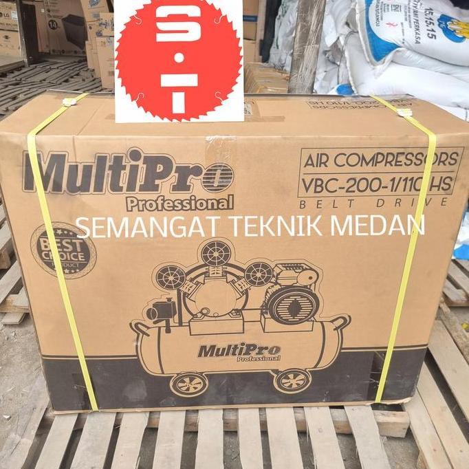 Terlaris Vbc200-1/110 Compressor Kompresor Angin Listrik 2Hp Multipro Vbc 200