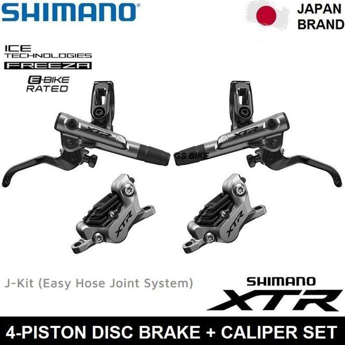 SHIMANO XTR M9120 M9100 4-Piston Hydraulic Disc Brakeset Rem Sepeda MTB PAIR/SEPASANG