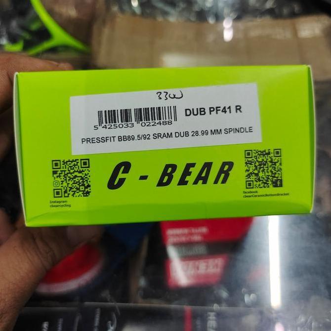 C-Bear DUB PF41 R Bottom Bracket CBear Ceramic BB DUB PF41 SRAM AXS PressFit BB 89.5/92 SRAM DUB 28.