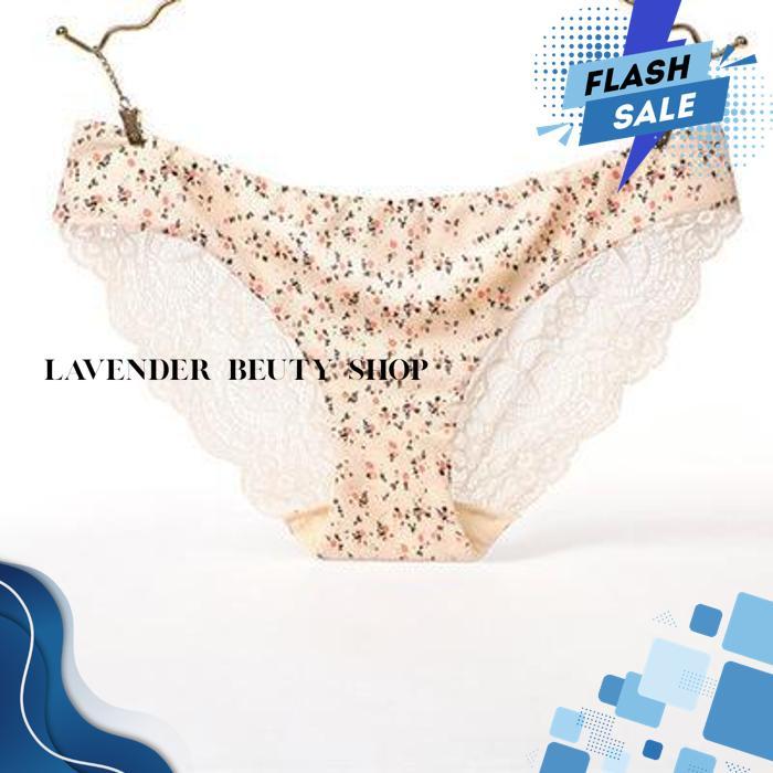 CELANA DALAM LYCRA LACE SALEM MOTIF BUNGA KECIL CD 981 KXF2 BY LAVENDER BEAUTY SHOP