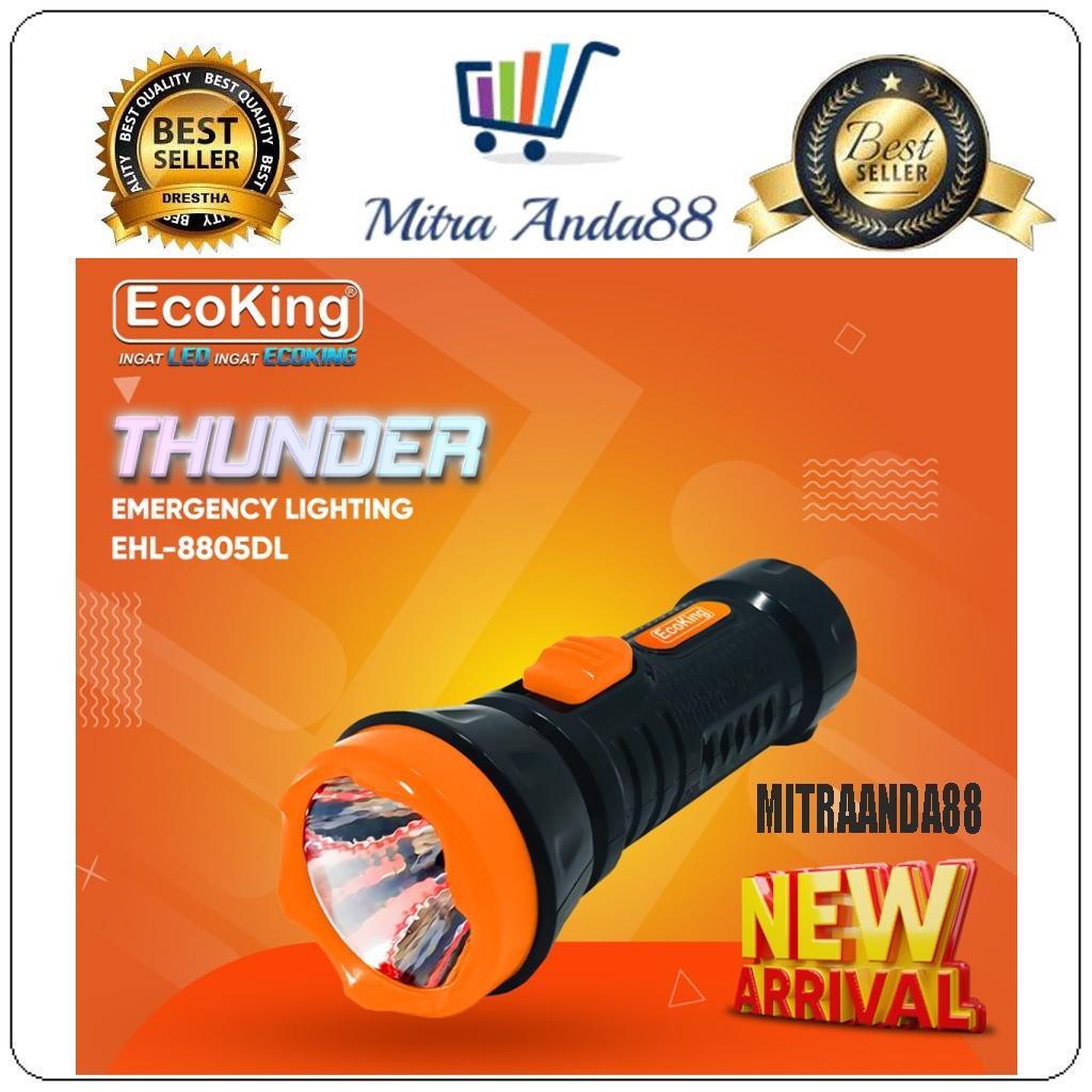 Mitraanda88 Senter Led Lampu Emergency Thunder Eth8805Dl Ecoking