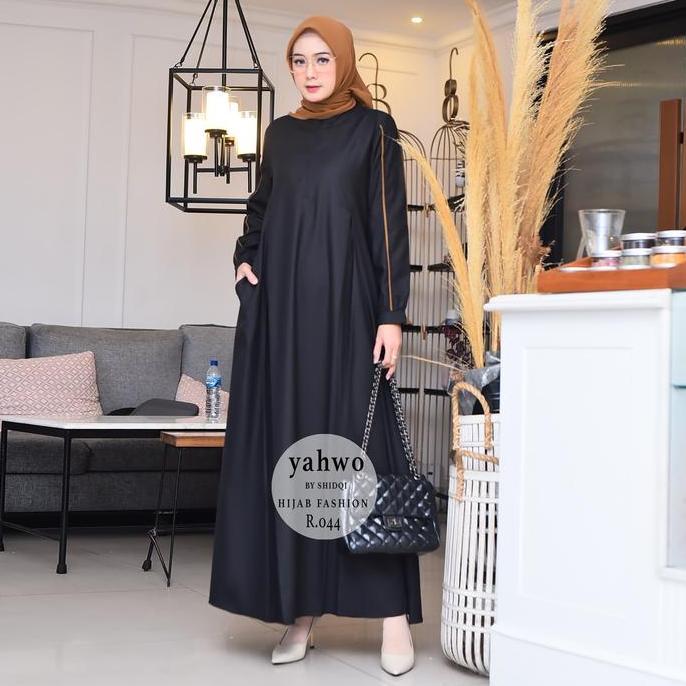Uffa- Dress Nita Lebaran Terbaru 25.Gamis Rna Hitam.Gamis Putih Busuy.Gamis Toyobo Kombinasi.Gamis Y