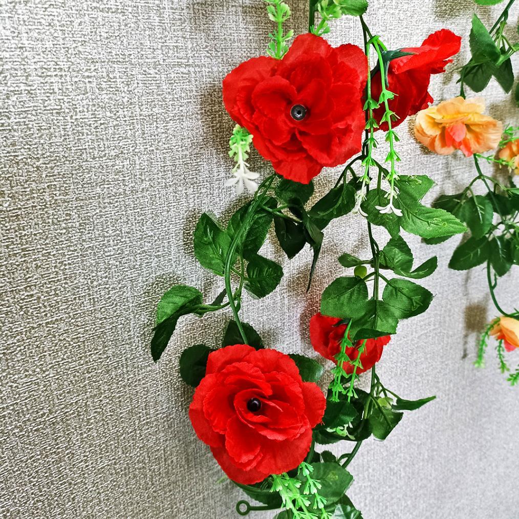 FAST DELIVERY Bunga Rambat Mawar Plastik Tanaman Rose Mix Juntai Hias Gantung Dekorasi Artificial Fl