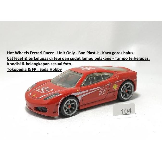 HOT WHEELS HOTWHEELS FERRARI RACER FERRARI F430 CHALLENGE MERAH UNIT ONLY CADATOYS