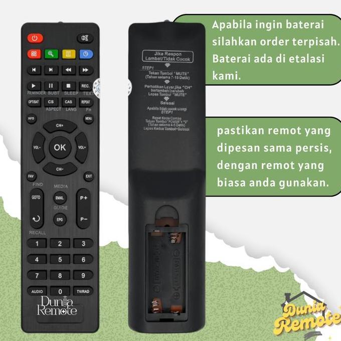 Remot Remote Digital Receiver Multi Parabola COMPATIBLE KVision HD18 Bromo C2000