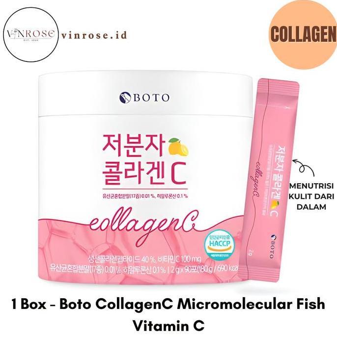 [10 Sachet] Boto Collagen C Micromolecular Fish Vitamin C/ Collagen
