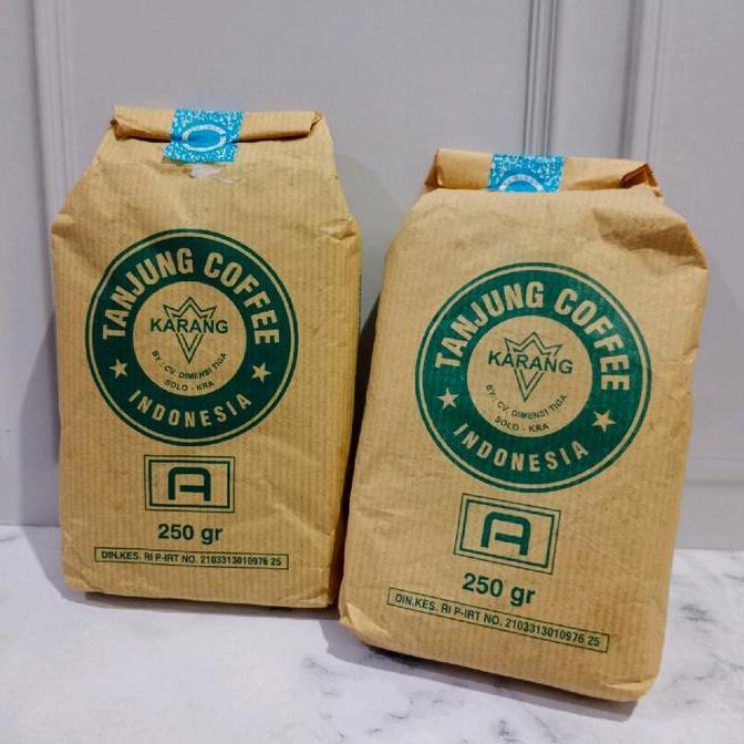 Kopi TANJUNG ARABIKA 250 gram / TANJUNG COFFEE ARABICA /KOPI HITAM Black