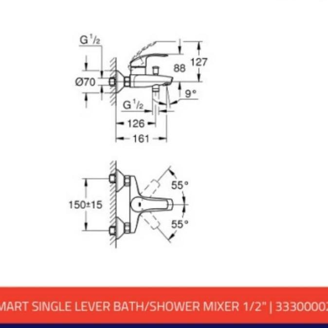 KERAN BATHUB PANAS DINGIN GROHE/KRAN AIR GROHE MIXER/KRAN SHOWER GROHE