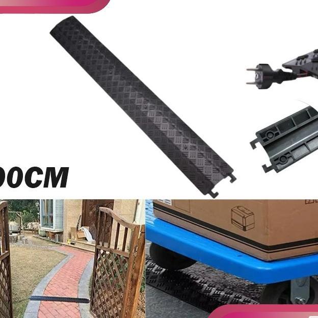 100Cm Kabel Duct Lantai Hitam Penutup Kabel Lantai Floor Cable Duct Kabel Ducting Lantai