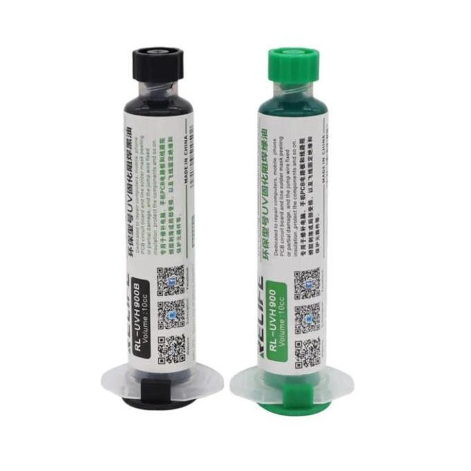 CAT PCB RELIFE RL-UVH900 / RL-UVH900B [10CC] GREEN / BLACK OIL FOR REPARING BOARD ORIGINAL
