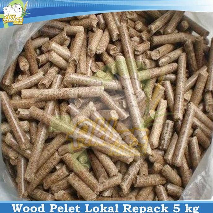 Litter/Serbuk Wood Pelet 5 Kg Kayu Bentuk Pelet Wood Pelet Lokal 5 kg