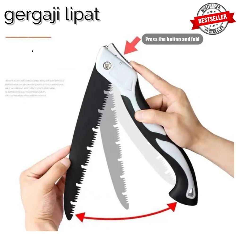 [ ORIGINAL ] Gergaji Lipat Portabel Folding Wood Hand Saw Multifungsi Graji kayu lipat otomatis anti