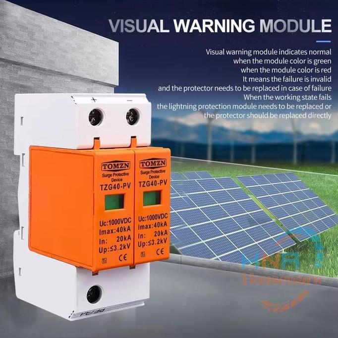 DC SPD 1000V Surge Arrester Protect Device Solar PV Panel surya