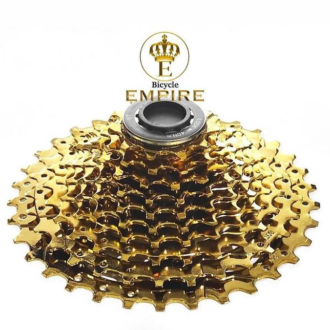 Raze Cassete Sprocket 8 Speed 11 - 36T Gold Bicycle Empire