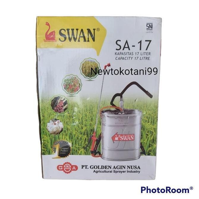 ( SA17 ) Sprayer manual SWAN 17 liter tangki semprot swan kaleng stailes stainless steel SA 17 pompa