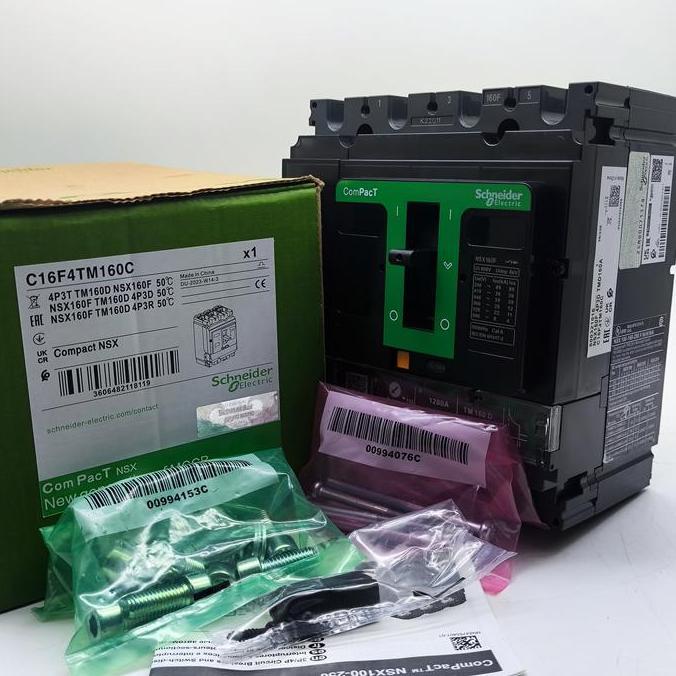 verazoo / MCCB Breaker NSX160F 4P 160A NSX 160F 4P 160A TM160D Diskon
