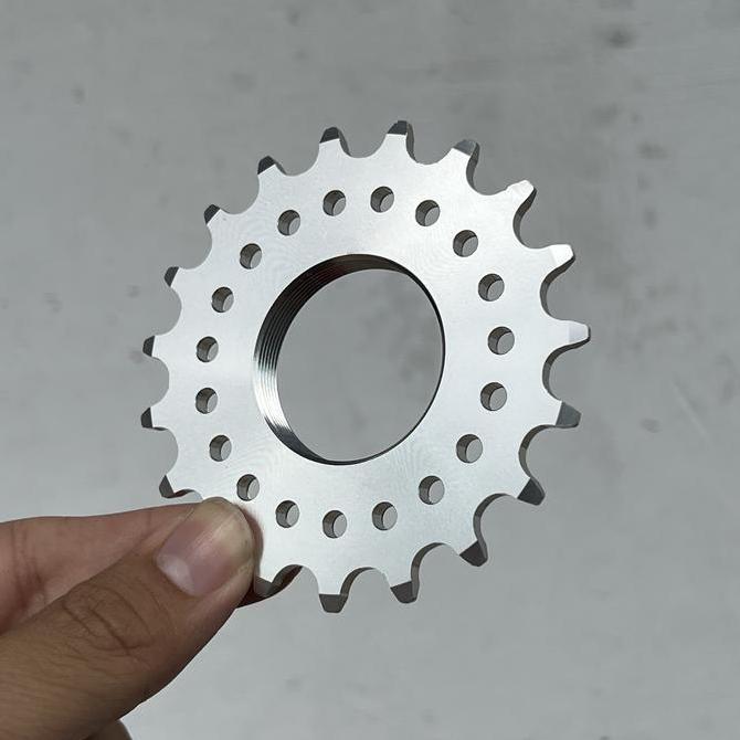 COG FIXIE 19T FIXED GEAR GIR 19 T LASCO ORIGINAL CHROME CNC ALLOY 7075
