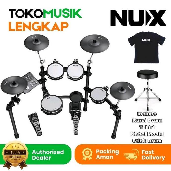 xysanak_45 - drum elektrik electric drum set nux dm 7 x dm7x drum elektrik nux dm 7x garansi resmi