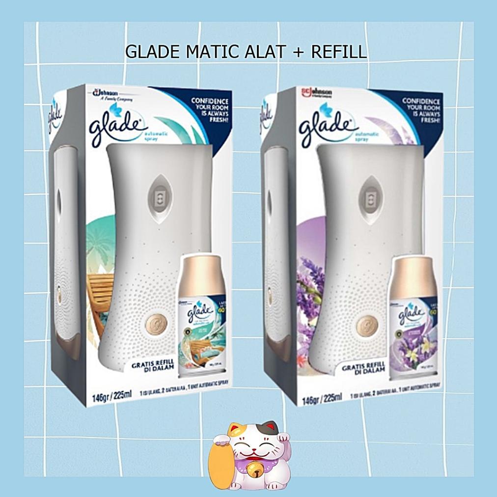 Glade Matic Device ALAT + REFILL / Glade Pengharum Ruangan Otomatis pengharum ruangan