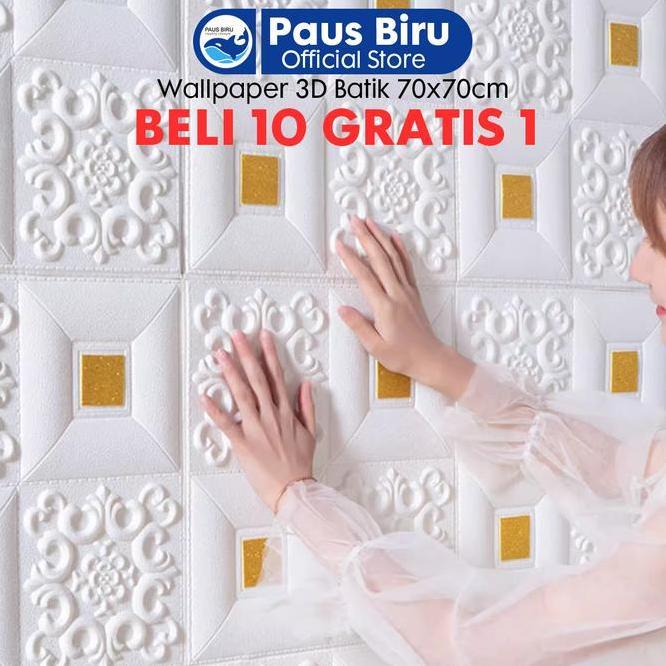 Beli 10 Gratis 1 Wallr 3D Foam 5Mm Wallr Dinding 3D Motif Foam Batik Bunga More Hh Quality Wallfoam 